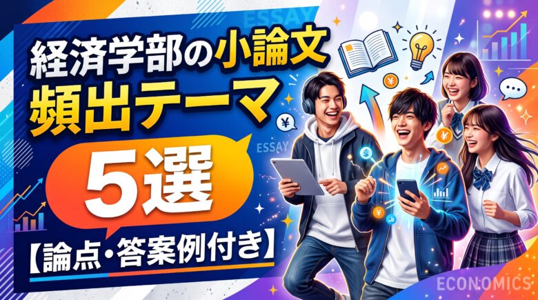 経済学部の小論文頻出テーマ5選【論点・答案例付き】格差・働き方