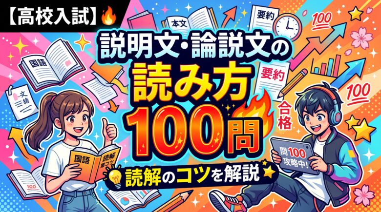 【高校入試】説明文・論説文の読み方100問｜読解のコツを解説
