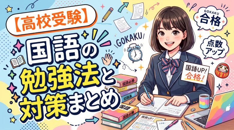【高校受験】国語の勉強法と対策まとめ｜知識問題で40〜80点 全2400問無料