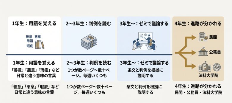 法学部の4年間で何をするか