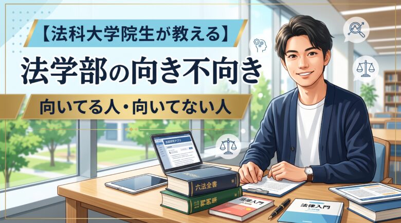 法学部の向き不向き【ロー生が実感で書く】向いてる人・向いてない人