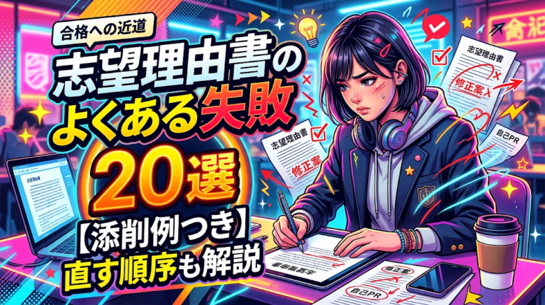 志望理由書のよくある失敗 20選【添削例つき】直す順序も解説