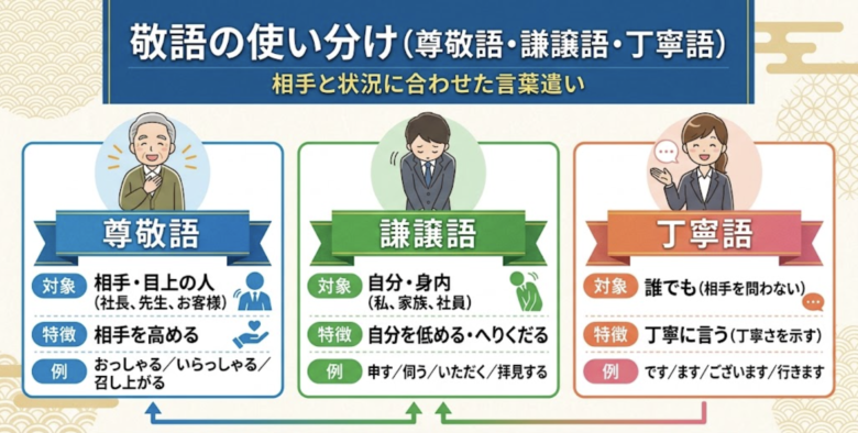 敬語の3種類