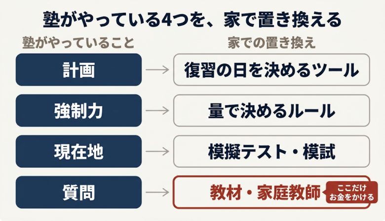 塾がやっている4つのこと