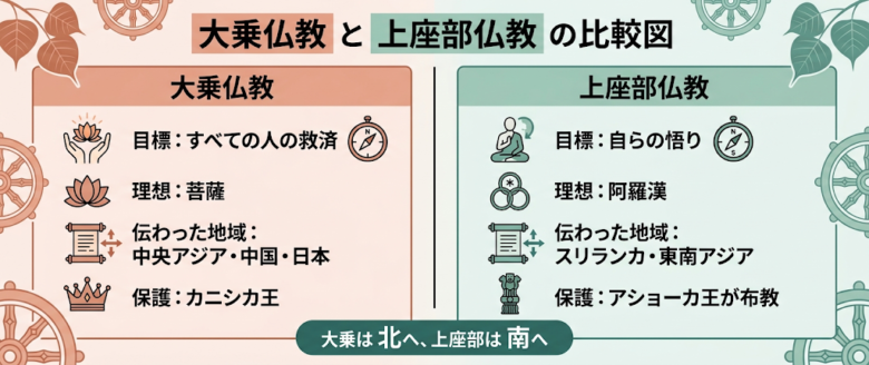 大乗仏教と上座部仏教