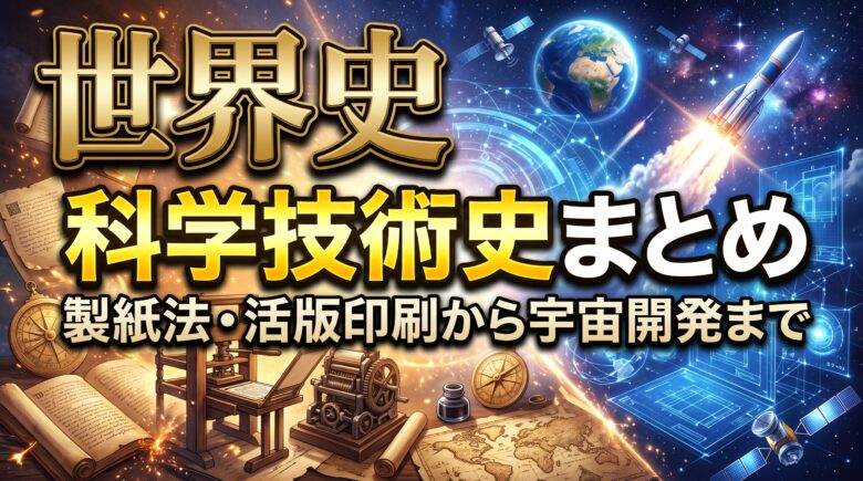 世界史 科学技術史まとめ｜製紙法・活版印刷から宇宙開発まで