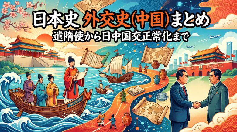 日本史 外交史(中国)まとめ|遣隋使から日中国交正常化まで