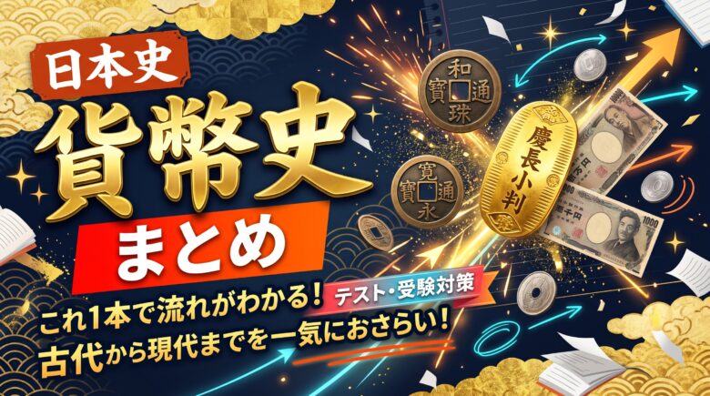 日本史 貨幣史まとめ｜和同開珎から金本位制・円の歩みまで