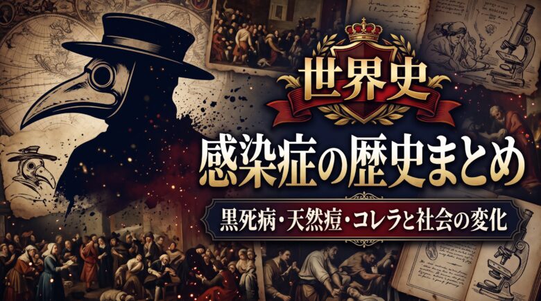 世界史 感染症の歴史まとめ｜黒死病・天然痘・コレラと社会の変化